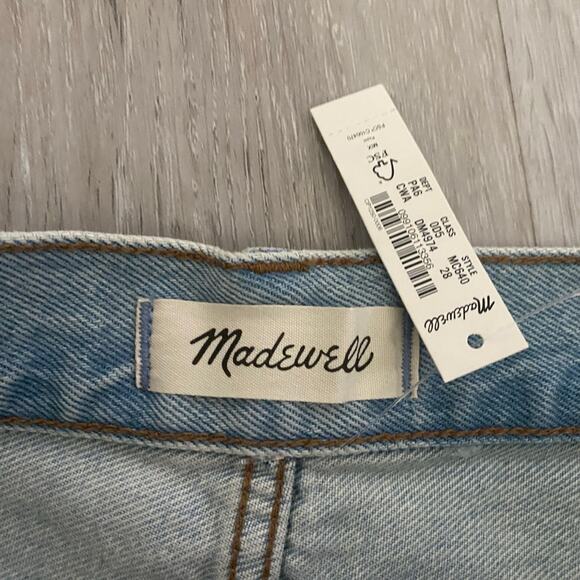 NWT Madewell Relaxed Denim Shorts Size 28 - Picture 8 of 12